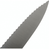 Нож для очистки овощей Victorinox лезвие 10 см волнистое, черный, 6.7733