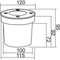 Светодиодный уличный светильник Uniel ULU-B11A-6W/2700K IP67 GREY UL-00006823
