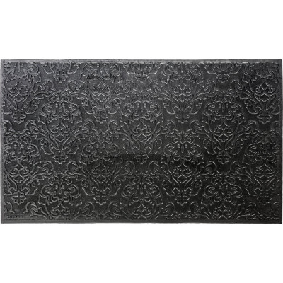 Придверный коврик VORTEX 35х60 см, черный, узор 22461