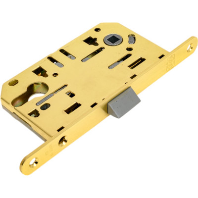 Корпус замка DOORLOCK DL431/50 PZ85 M полированная латунь, реверсивный, пластиковая защелка, II класс 75324