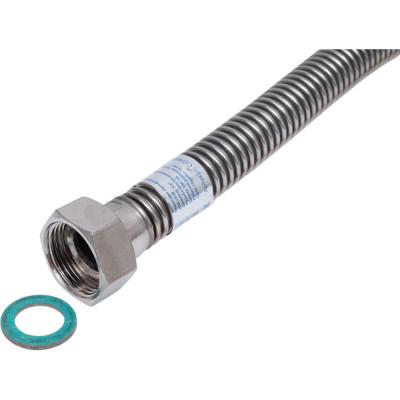 Подводка для газа СТМ ГАЗ сильфонная, 3/4", гайка-штуцер, 150 см CGHM3415