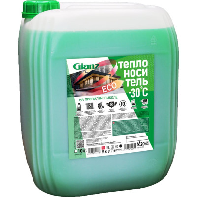 Теплоноситель (-30; 20 кг; пропиленгликоль) ECO Glanz GL403