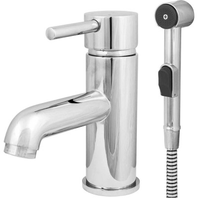 Смеситель для умывальника Mix&Fix 0208 Багги одноручный, c гигиеническим душем, картридж 35 мм тов-172858