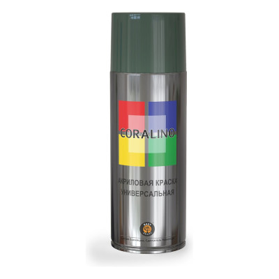 Аэрозольная краска CORALINO 520 мл, 200г, RAL6005 Зеленый мох C16005