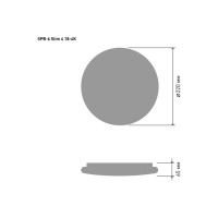 Бытовой светодиодный светильник ЭРА SPB6 Slim 4 18-4K 18Вт 4000K Б0043827