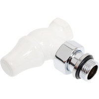 Угловой запорный клапан для радиатора SR Rubinetterie ретро, 1/2, цвет белый 0341-1500VC0A