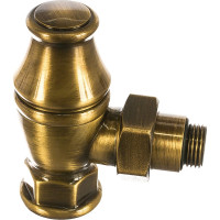 Угловой запорный клапан для радиатора SR Rubinetterie Liberty 1/2х3/4, цвет бронза 0323-2000Z000