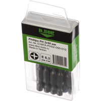Биты намагниченные MAGNETIC (10 шт; Ph2; 50 мм; Torsion) D.BOR D-MTA-PH02-050-010