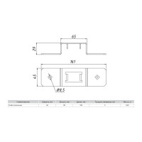 Кабельная скоба EKF К1157  sk4529
