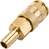 Быстроразъем пневматический с клапаном - елочка 10 мм Rockforce RF-BSE1-4SH 1755