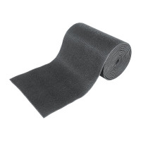 Коврик-дорожка VORTEX 0,90х15 м ТРАВКА на противоскользящей основе серый 24010