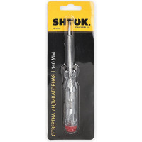 Отвертка SHTOK индикаторная, 140 мм 09050