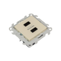 Зарядное устройство Simon розетка 2хUSB, сл кость 2411096-031