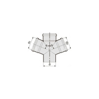 Крестовина Sinikon СТАНДАРТ 110х110х87° 506015.R