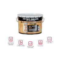 Грунт-эмаль по ржавчине Dali 3 в 1 молотковая зеленая RAL 6029 10 л 1 41758