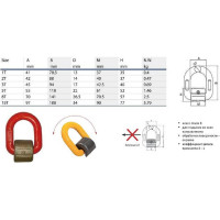 Приварная петля Ромек Т8 8.0 тн TY022355 2000000135397