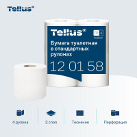 Туалетная бумага TORK /Tellus Advanced в стандартных рулонах, Т4, 4 рулона 120158 21158