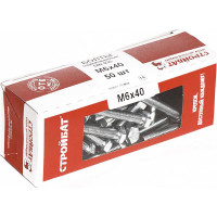 Оцинкованные болты Стройбат DIN 933 М6х40 50 шт. 2630019/005461