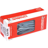 Универсальные оцинкованные саморезы Стройбат 5х100 мм 100 шт.2641052/075641