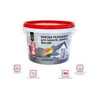 Краска Dali резиновая черная 3 кг 1 205534