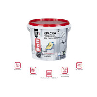 Акриловая краска для стен и потолков Dali Professional 3 матовая база А 5 л 1 15732