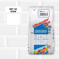 Затирка MAPEI ULTRACOLOR PLUS №100 для швов с водоотталкивающим и антигрибковым эффектом, белый 2кг 6622 6010002A