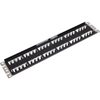 Патч-панель PANDUIT CP48BLY модульная цельнометаллическая Mini-Com 19, 48 портов, 2U 29820