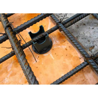 Фиксатор горизонтальный Опора Кубик 35/40/45/50, для арматуры 4-32 мм 250 шт Технопласт 200011