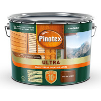 Влагостойкая защитная лазурь для древесины PINOTEX ULTRA NW (красное дерево; 9 л) 5803410