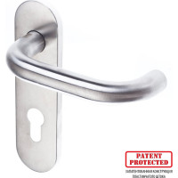 Гарнитур DOORLOCK DL 038KP/F PZ72 U-form Rt нерж. сталь, на короткой накладке, Dlshtift 73301