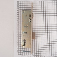 Корпус замка DOORLOCK PL202 35/22 никелированный, с роликовым ригелем, для дверей из алюминиевого профиля 75386