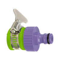 Пластмассовый адаптер Palisad 3/4" с внешним хомутом 65760