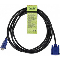 Соединительный кабель TV-COM SVGA (15M/15M) 3m 2 фильтра QCG120H-3M