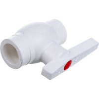 Шаровый кран VALFEX PP-R OPTIMA белый, 25 мм 10145025 007-8304