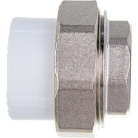 Комбинированная муфта VALFEX PP-R белая, разъем 32х1 дюйма ВР 10155025 127-0215