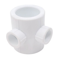 Крестовина VALFEX PP-R белая, 2-плоскостная, 40х20 мм 10118140 127-8214