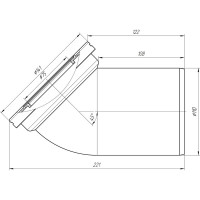 Фановая труба для унитаза АНИ Пласт 110 мм, 45 гр., пластиковая труба W4220 025-0159
