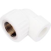 Комбинированный угольник VALFEX PP-R белый, 20х3/4 дюйма ВР 10125120 127-0587