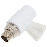 Шаровый кран Valfex 25х1/2 дюйма НР, прямой для радиатора 107-3706 10149125