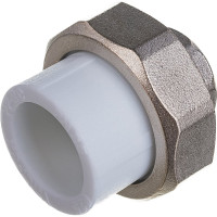 Комбинированная муфта VALFEX PP-R белая, разъем 25х1/2 дюйма ВР 10155115 127-0211
