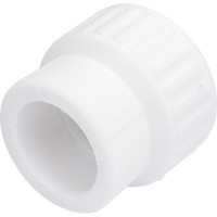 Комбинированная муфта PP-R белая, 32х1 дюйм ВР 10129032 127-0237