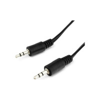 Кабель Cablexpert аудио Jack 3.5(M)/Jack 3.5(M), 3pin, 1.2м, черный, пакет CCA-404