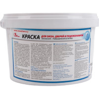 Латексная краска для окон, дверей, подоконников НОВБЫТХИМ белая 2,4кг 1097