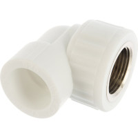 Комбинированный угольник VALFEX PP-R белый, 25х3/4 дюйма ВР 10125025 127-0589