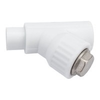 Сетчатый фильтр VALFEX PP-R белый, 20х45°, вн/нр пайка 10142020 036-0619