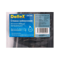 Нейлоновый хомут стяжка DolleX 4,8х400 мм, уп. 100 шт., черный SN-540