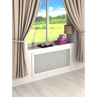 Экран для радиатора Стильный Дом Готико 90х60 см, белый v545967