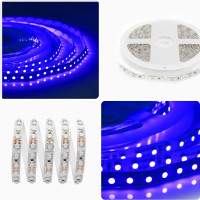 Светодиодная лента APEYRON 12В, 9.6Вт/м, smd3528, 120д/м, IP20, синий 18
