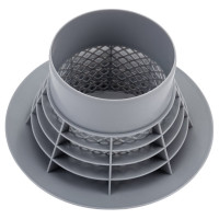 Вентиляционный зонт RTP 110 мм, серый 40369