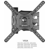 Наклонно-поворотный кронштейн для телевизора 32-65 ONKRON M4 Black M4B
